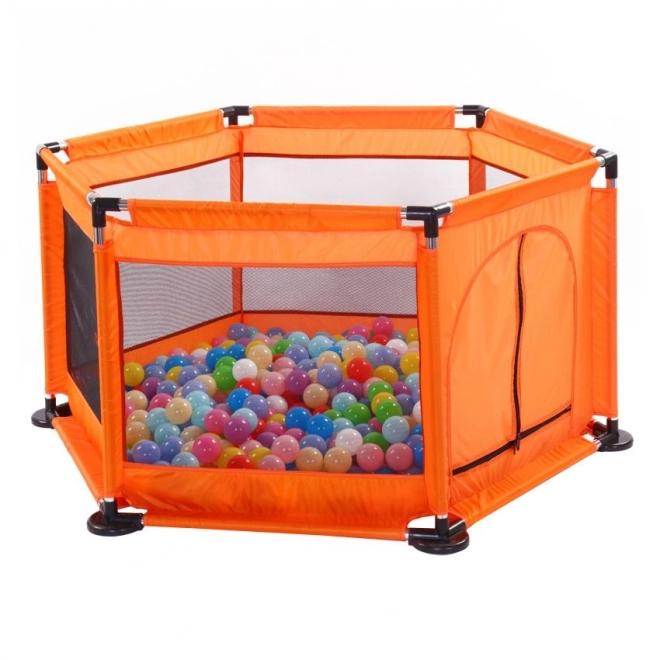 Large Dry Playpen for Balls - Orange