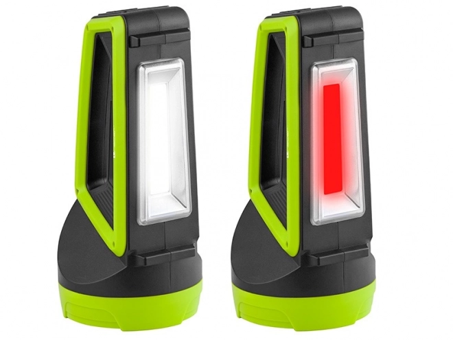 Green tactical flashlight with power bank
