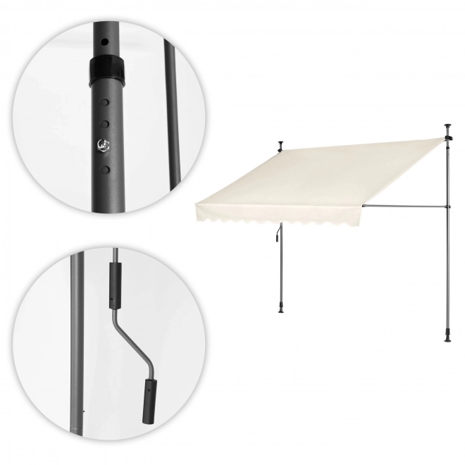 Balcony Awning MultiGarden 300x120 cm Beige