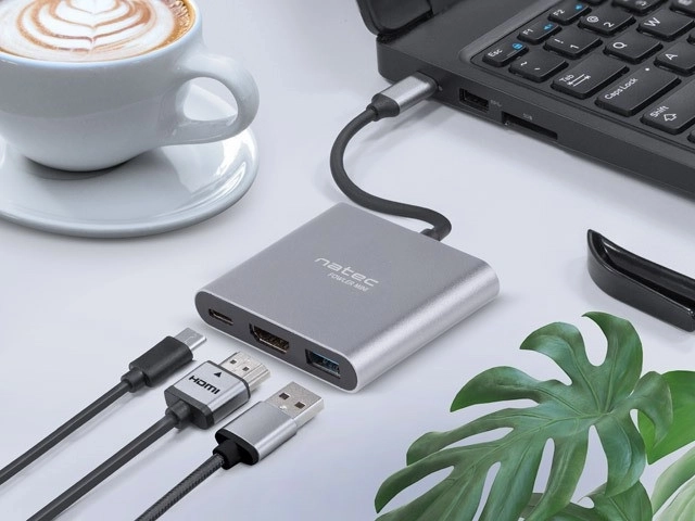 Multiport adapter Natec Fowler USB-C PD, USB 3.0, HDMI 4K