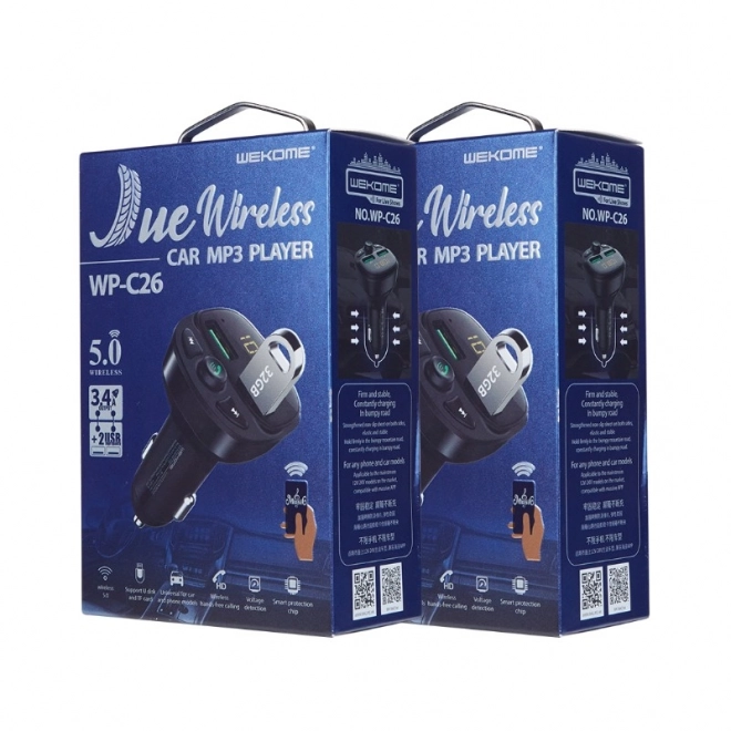 Car Bluetooth FM Transmitter and Charger