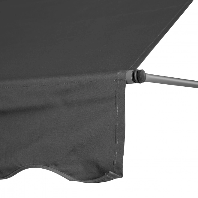 Adjustable Balcony Sunshade with Hand Crank Grey