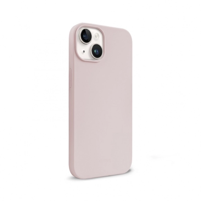 Magnetic Liquid Silicone Case for iPhone 14 and iPhone 13 - Sandy Pink