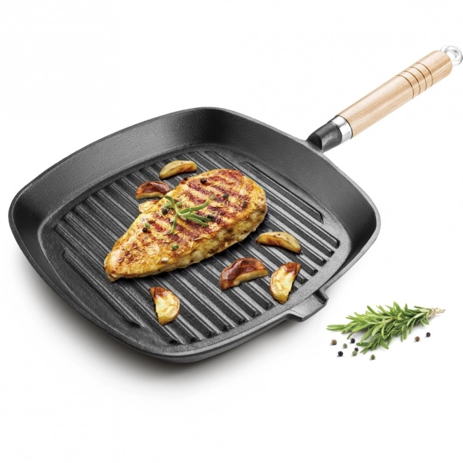 Cast Iron Grill Pan 24cm
