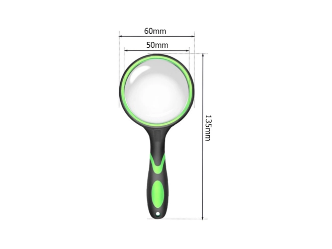 Classic magnifying glass with 50mm lens