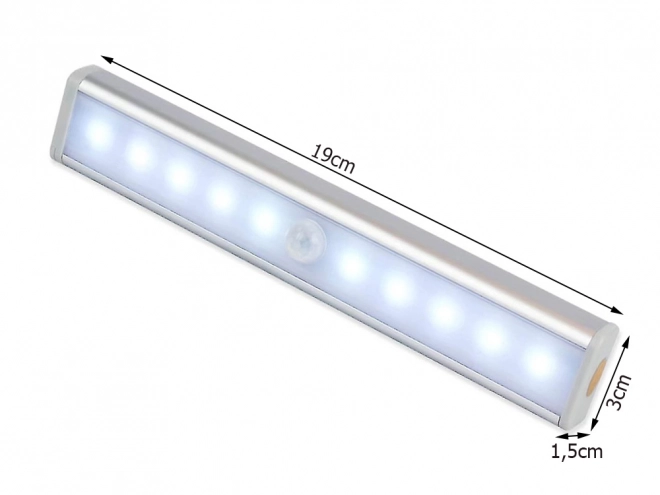 Self-adhesive LED light strip with motion sensor