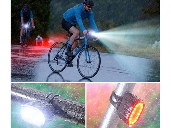 Wiederaufladbare LED-Fahrradlichter mit USB