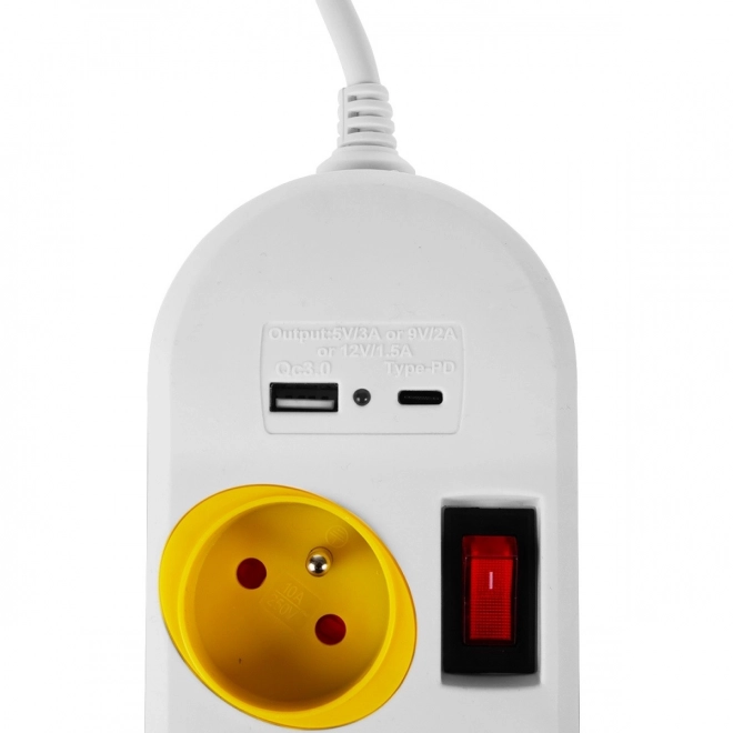Power Strip with USB Ports 1.5m