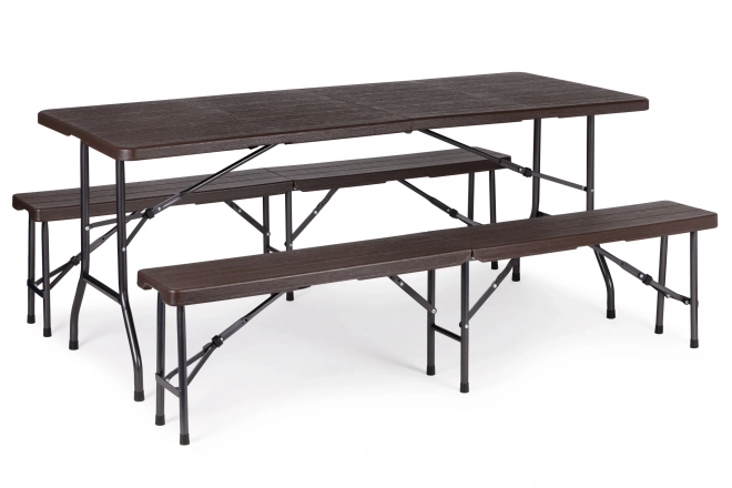 Catering Table and Benches Set by ModernHome