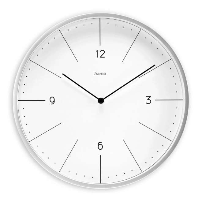 Stylish Wall Clock with Gray Accents