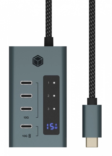 4-port usb type-c hub with power supply