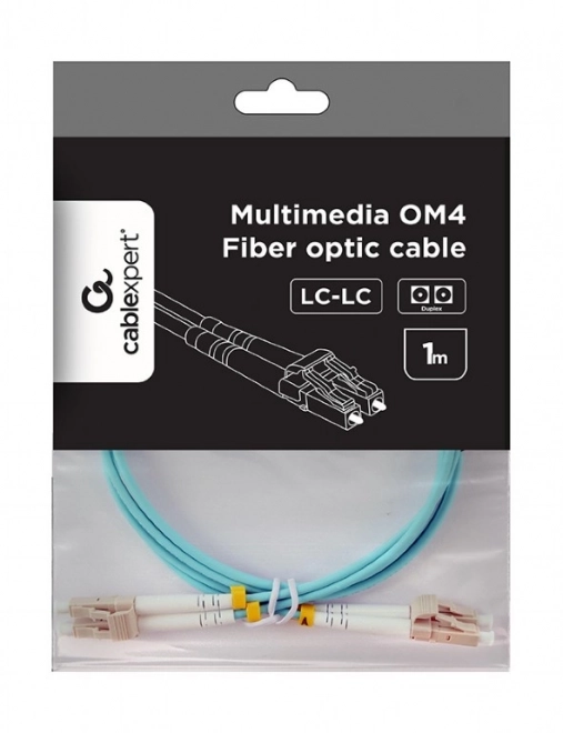 Fiber Optic Cable Multimode Duplex OM4 LC/LC 1m