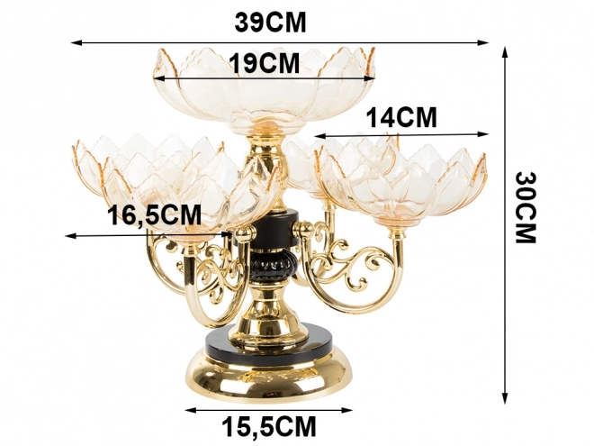 Two-tiered Rotating Dessert and Snack Stand
