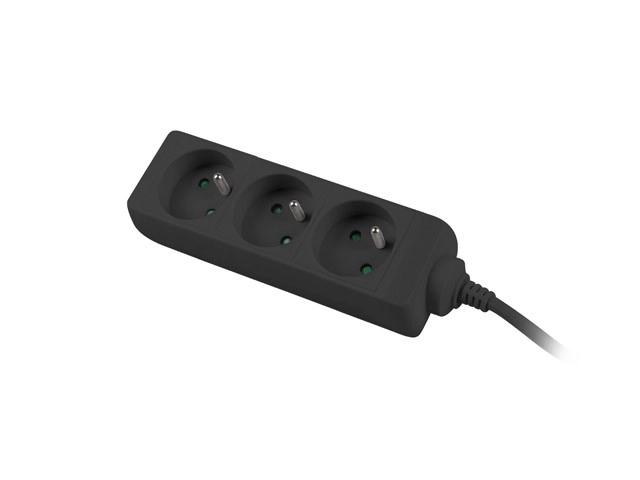 Power Strip with 3 Sockets and 1.5m Cable