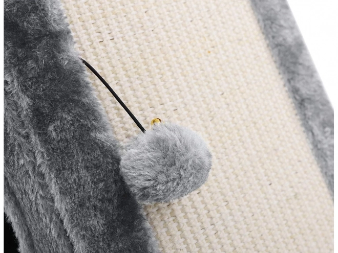 Triangular Cat Scratcher and House with Ball