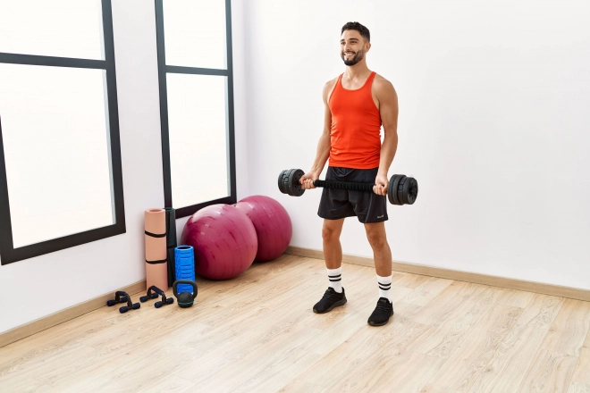 Adjustable Dumbbell 2x20 kg with Bar and Kettlebell