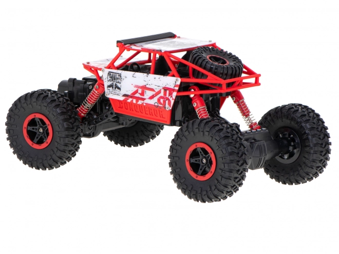 RC Rock Crawler HB z diaľkovým ovládaním 1:18 modrý – Červené