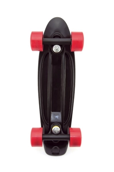 Pennyboard gyerek gördeszka fekete piros kerekekkel – Fekete, piros kerekek