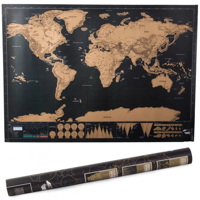 World Scratch Map for Travelers