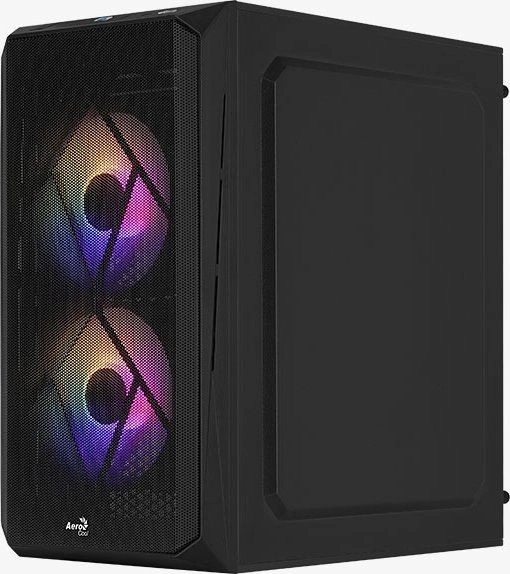 Schwarzes Mini-Tower-Gehäuse ARGB USB 3.0