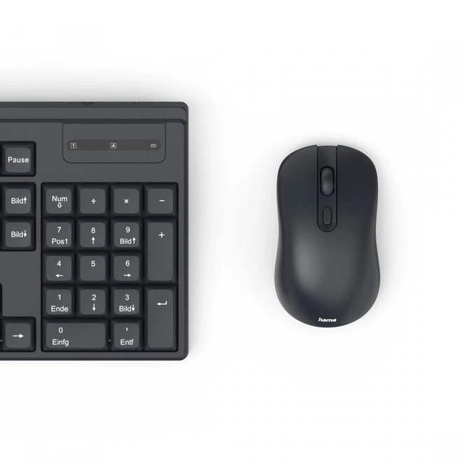 Wireless Keyboard and Mouse Hama WKM-200 Black