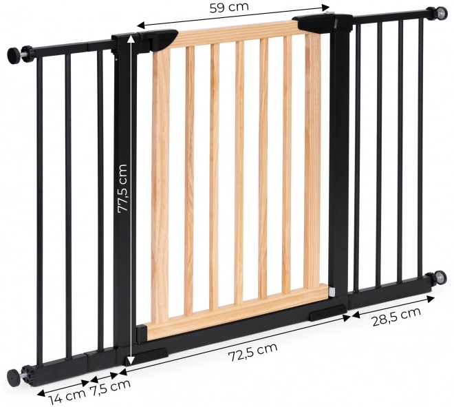 Safety gate for stairs and doorways