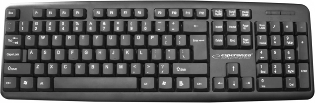 Kablet USB-tastatur AMARILLO