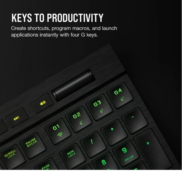 Corsair Wireless Gaming Keyboard K100 RGB Air