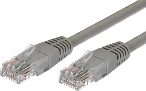 Patch Cable CAT6A RJ45 UTP 2 m Gray