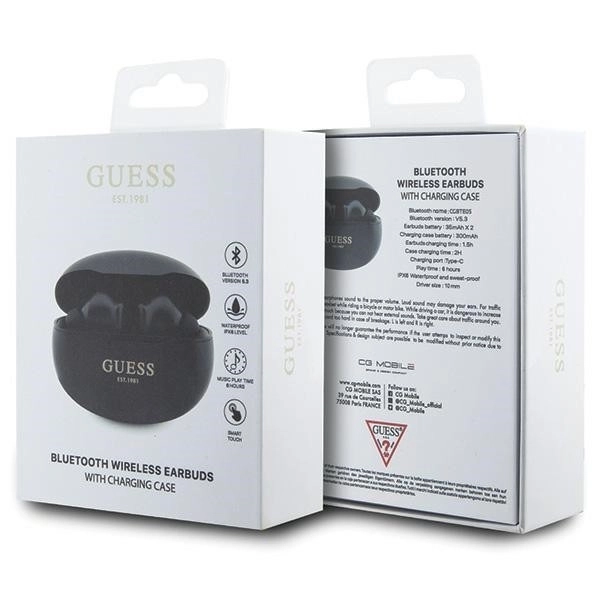 Cuffie senza fili Bluetooth Guess con stazione di ricarica
