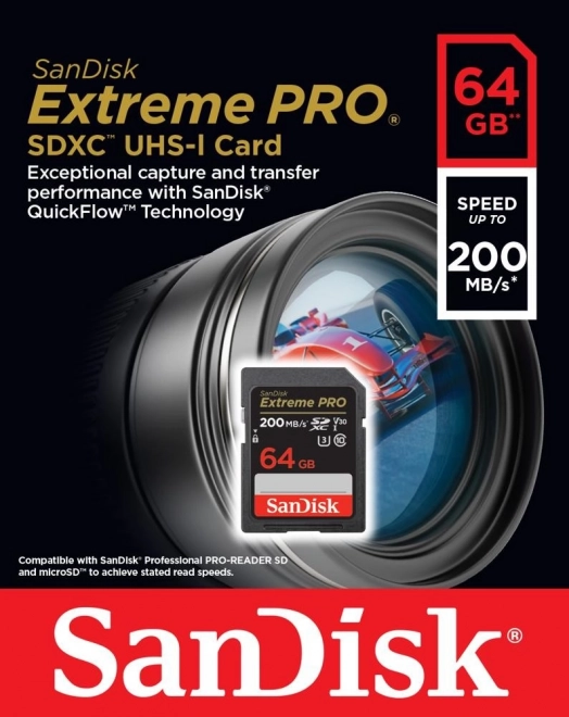 Sandisk Extreme Pro SD Memory Card 64GB