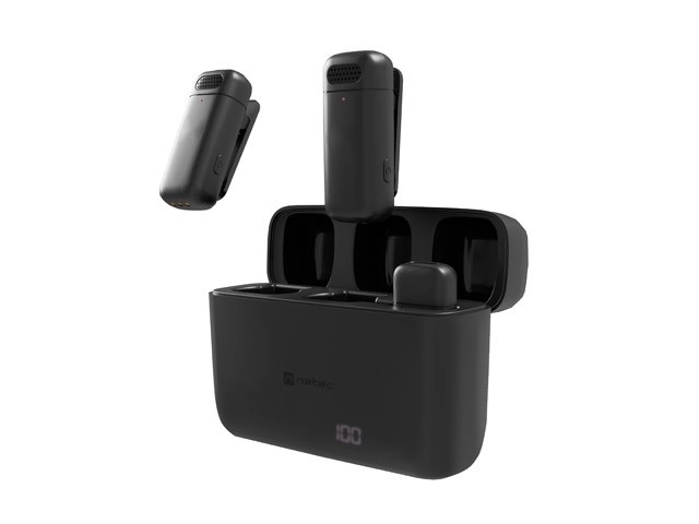 Wireless Lavalier Microphones NATEC Hopper for Lightning Devices