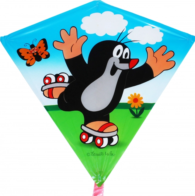 TEDDIES Flying Kite – Little Mole on Skates 68 × 73 cm