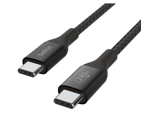 Cavo BoostCharge USB-C/USB-C ad alta potenza 2m nero