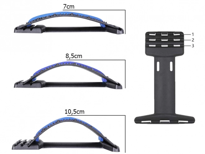 Back Stretching Device with Massage Nodules