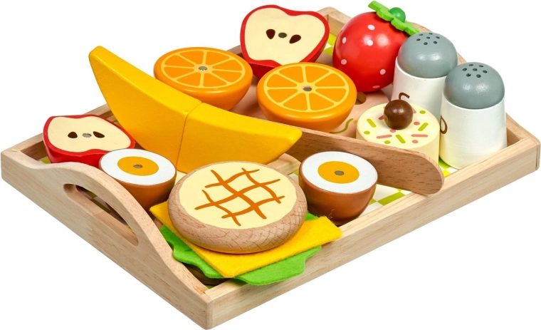 Set colazione completo su vassoio