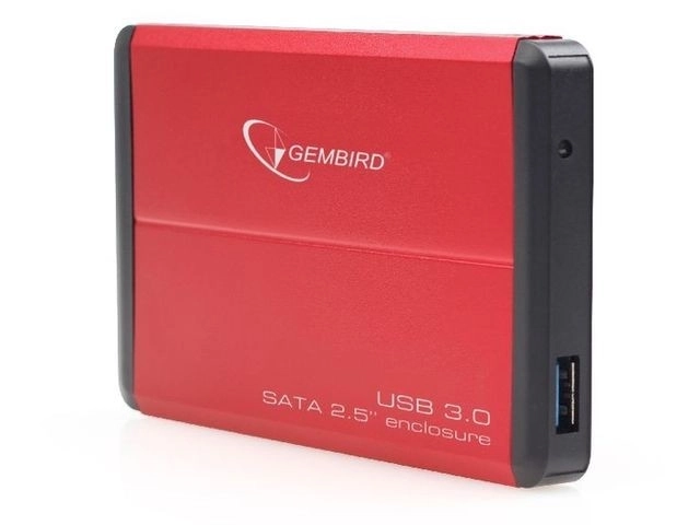 Custodia esterna per HDD 2.5'' SATA USB 3.0 rosso