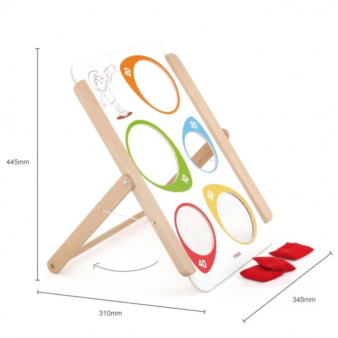 Viga Wooden Target Toss Game with FSC Certification