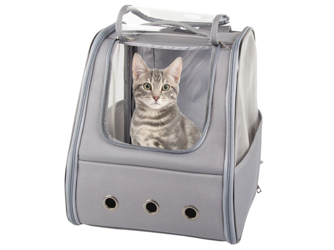 Transparent flap with double zipper
