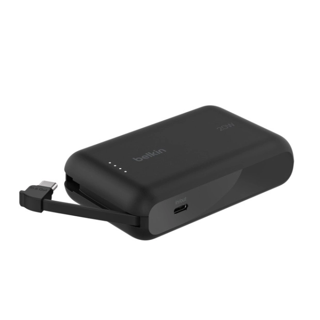 Power bank BoostCharge 10000mAh 20W with integrated USB-C cable