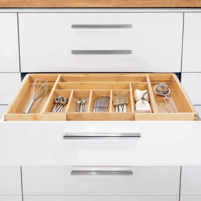 Bamboo Expandable Cutlery Organizer