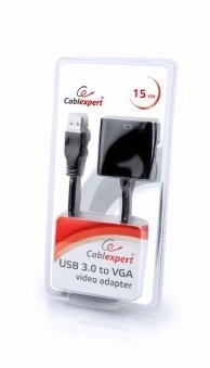 Adattatore USB 3.0 a VGA nero