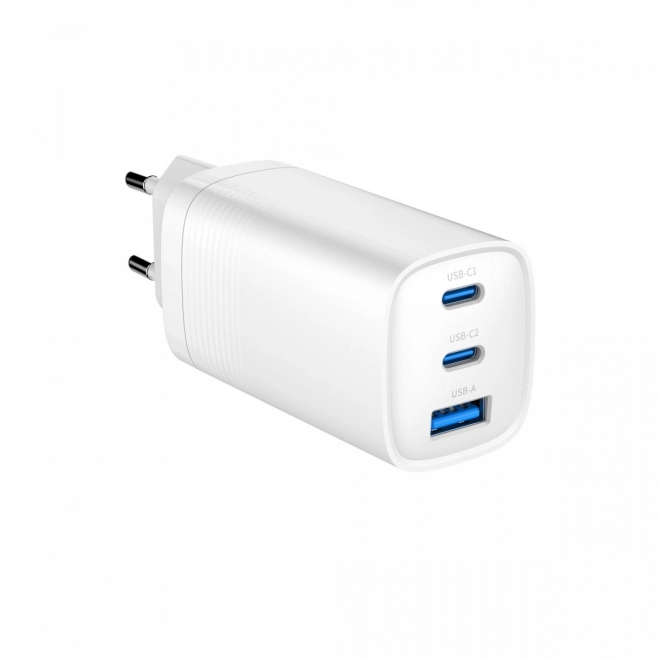 White 65W GaN PowerDelivery USB Charger