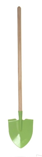 Zöld hegyes ásó fém/fa nyéllel 80cm szerszám