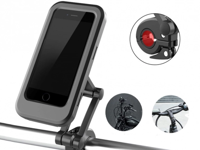 Supporto impermeabile girevole per telefono da bici