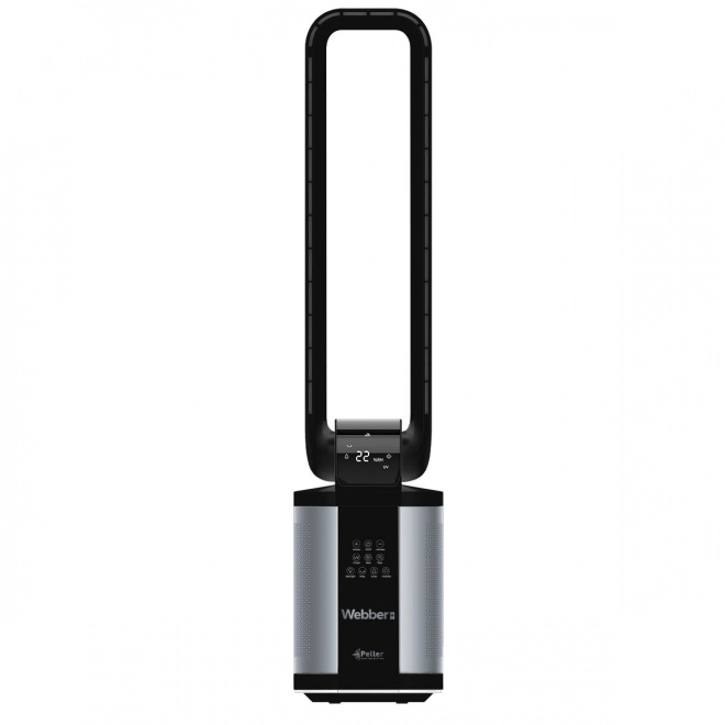 WEBBER WB1820 ventilatore senza pale nero con umidificatore