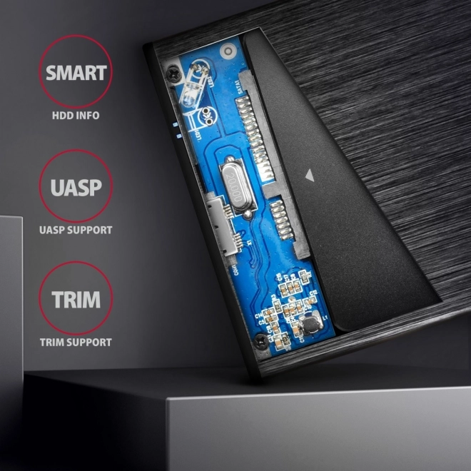Custodia esterna in alluminio USB AXAGON