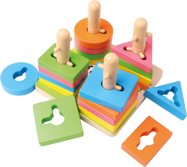 Wooden Lacing Shape Game 15 cm