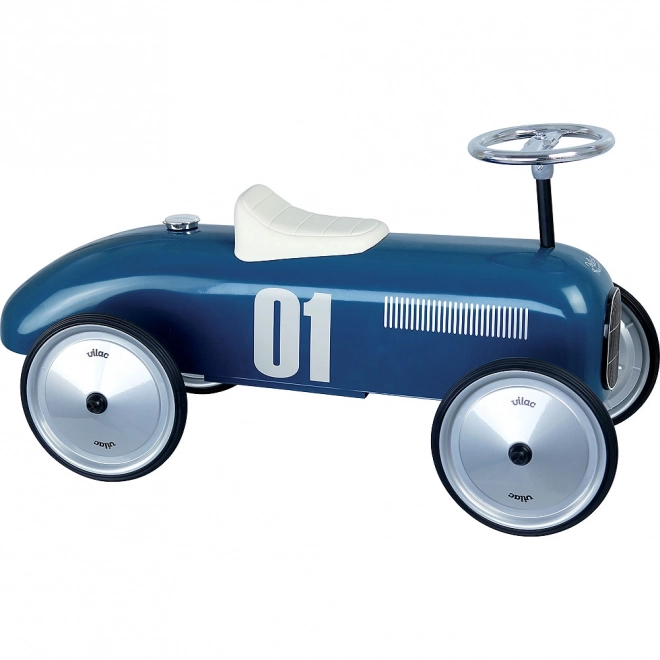 Vintage Metal Ride-On Blue