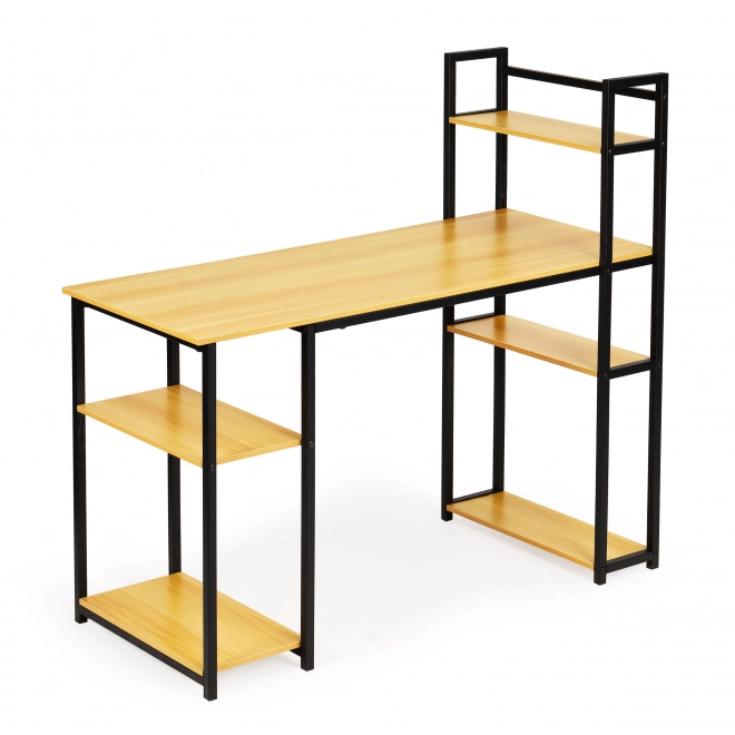 Loft Style Computer Desk with Shelving